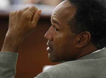 O.J. Simpson, durante la audiencia