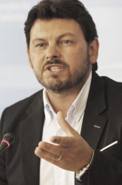 Antonio Rodríguez Miranda, ayer en el Parlamento.