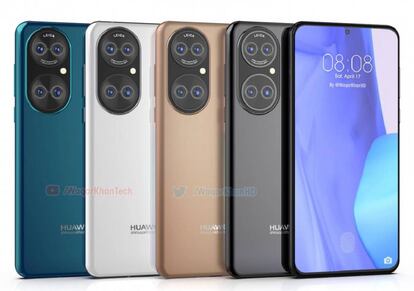 Render filtrado del Huawei P50