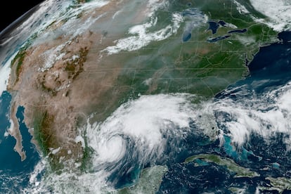 El huracán 'Francine' se aproxima a la costa del Golfo de Estados Unidos, el 10 de septiembre de 2024.