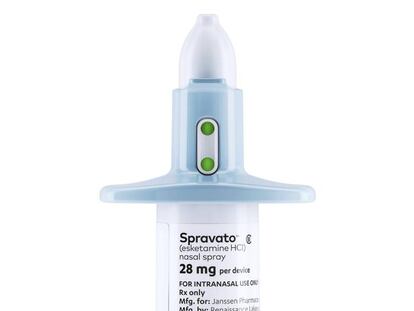 Imagen proporcionada por Janssen del nuevo medicamento Spravato en formato de 'spray' nasal.