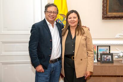 Gustavo Petro y Luz Adriana Camargo