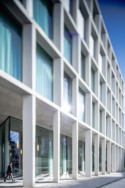 Exterior del edificio de David Chipperfield, en Fabrikstrasse 20.