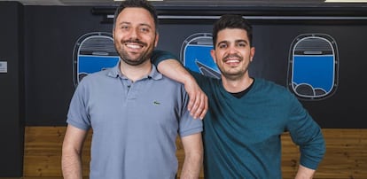 Els fundadors de la 'start up' Travelperk, Avi Meir i Javier Suárez.