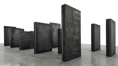 Una de las obras de Richard Serra, en la galería Gagosian de Nueva York.
