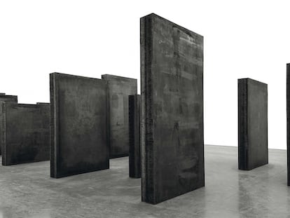 Una de las obras de Richard Serra, en la galería Gagosian de Nueva York.