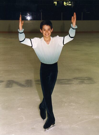 Javier Fernández, con 12 años.