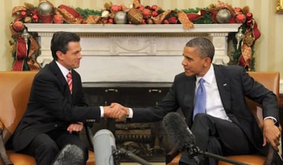 Obama y Peña Nieto en la Casa Blanca el pasado noviembre.