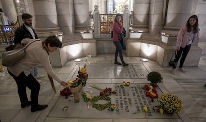 The crypt in La Almudena cathedral.