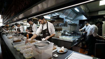 Cocina del restaurante barcelonés Disfrutar.