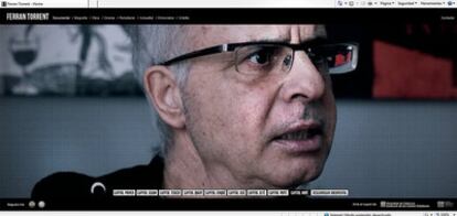 El escritor Ferran Torrent, en una imagen del documental que ofrece su nueva página web.