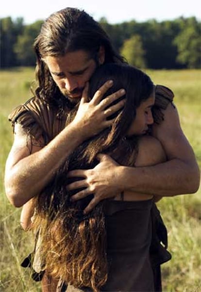 Colin Farrell y Q'Orianka Kilcher en una imagen de <i>El nuevo mundo.</i>