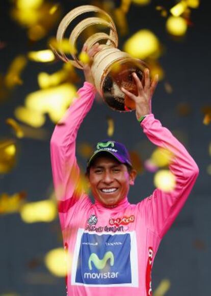 Nairo Quintana, ganador del Giro de Italia en 2014.