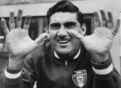 Carbajal durante el Mundial de Inglaterra 1966. 