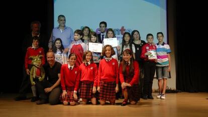 Finalistas y premiados del concurso 'Cómo imaginas un mundo mejor y más solidario' de Santillana y Unicef.