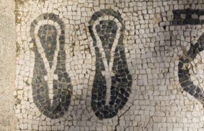 Mosaico en la villa romana de Río Verde, en Marbella.