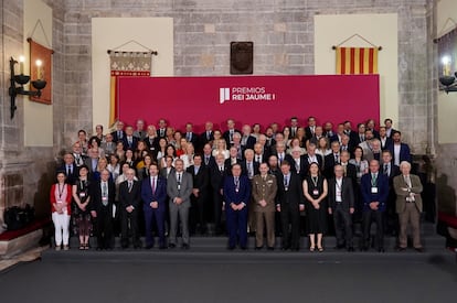 Jurado de los Premios Rei Jaume I, reunido este martes en Valencia.