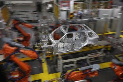 Fábrica da Land Rover, na Inglaterra. / Oli Scarff/Getty Images