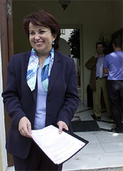 Rosa Díaz, ayer en el Ayuntamiento de Estepona.