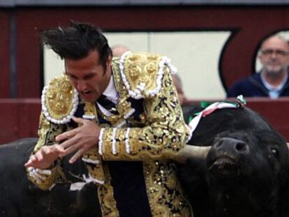 El diestro David Mora, cogido por su primer toro el martes en las Ventas. 