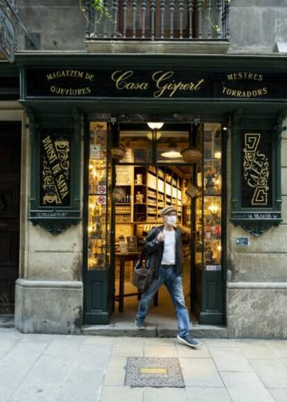 Entrada a la tienda Casa Gispert.