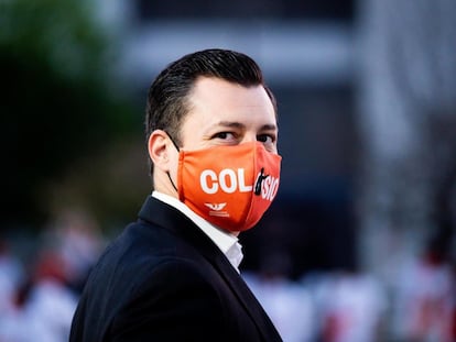 El alcalde de Monterrey, Luis Donaldo Colosio Riojas, durante un mitin del partido Movimiento Ciudadano.
