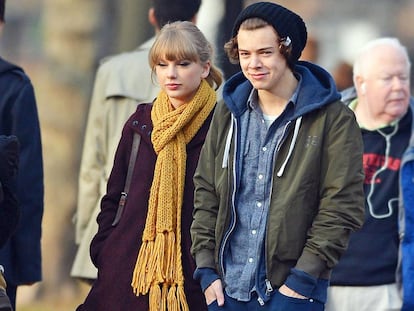 Taylor Swift y Harry Style, en Central Park en Nueva York.