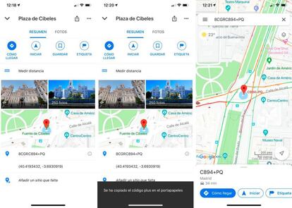 Cómo utilizar el código plus dentro de Google Maps.