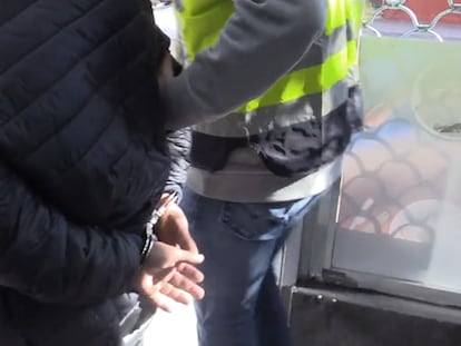 One of the suspects arrested for exploiting minors in the Madrid region.