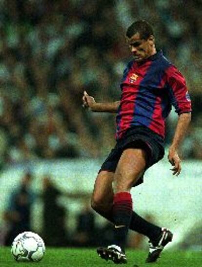 Rivaldo, en una jugada del partido