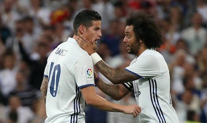 Marcelo habla con James.