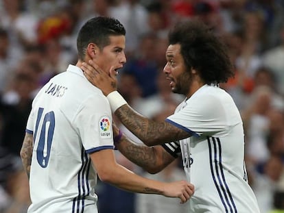 Marcelo habla con James.