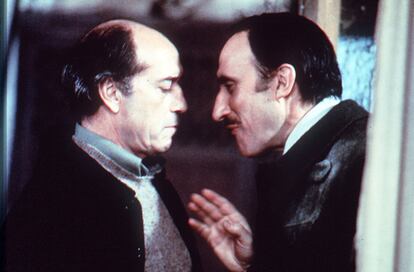 López Vázquez junto a José Sazatornil en la película de Luis García Berlanga de 1977.