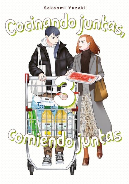 Portada del vol. 3 de 'Cocinando juntas, comiendo juntas', de Sakaomi Yuzaki (Ediciones Tomodomo).