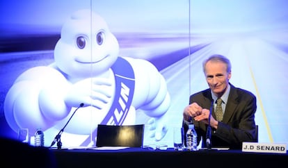 El presidente de Michelin, Jean-Dominique Senard, en París el 16 de febrero de 2016.