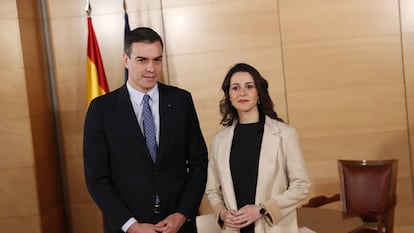 PEDRO SANCHEZ SE REUNE CON INES ARRIMADAS EN EL CONGRESO DE LOS DIPUTADOS