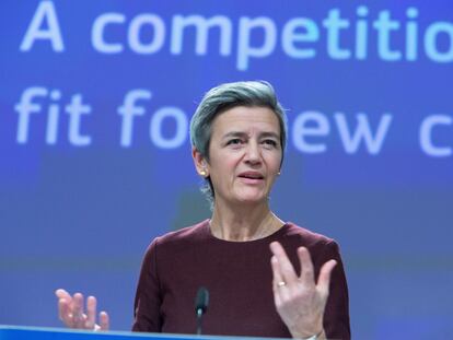 La vicepresidenta y comisaria europea de Competencia, Margrethe Vestager.