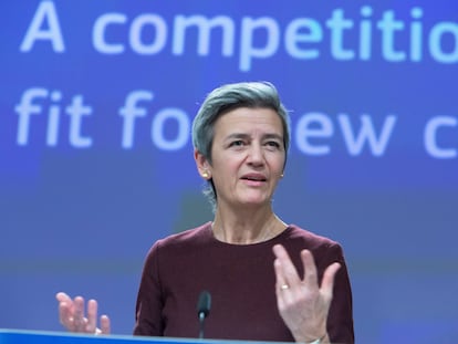 La vicepresidenta y comisaria europea de Competencia, Margrethe Vestager.