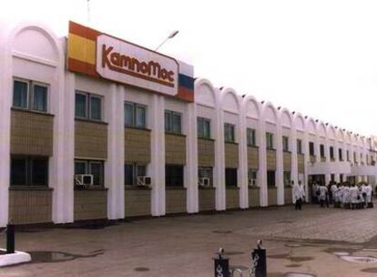 Entrada de la principal fábrica de Campofrío en Rusia.