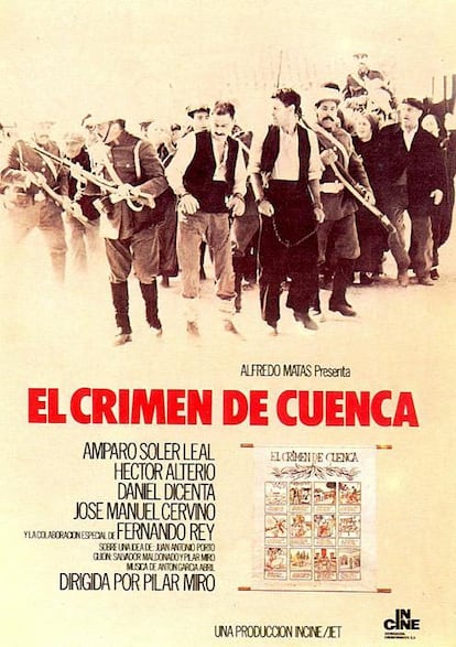 Cartel de la película 'El crimen de Cuenca', de Pilar Miró.