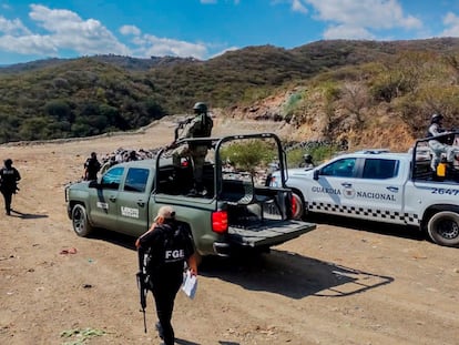 Operativo de búsqueda para localizar a 12 personas desaparecidas en el municipio de Taxco de Alarcón. 28 de diciembre de 2023