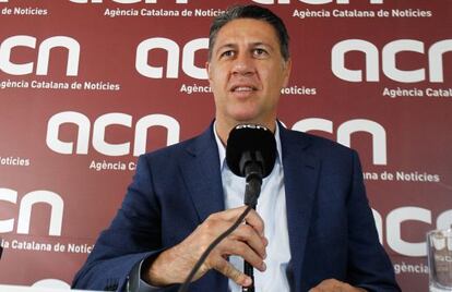 Xavier García Albiol, hoy en rueda de premsa.