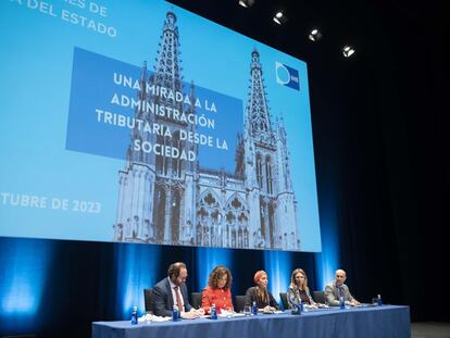 Congreso de los inspectores de Hacienda, este viernes en Burgos.