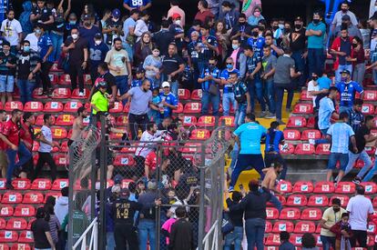 La violencia en el estadio La Corregidora, el pasado 5 de marzo, en Querétaro.