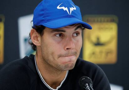 Nadal, durante la rueda de prensa.