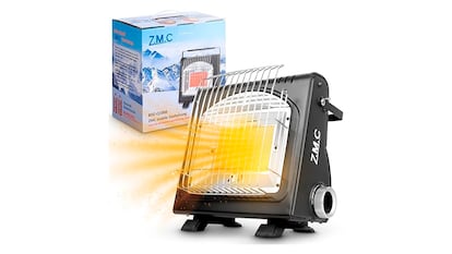 Gas heater on a white background.