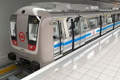 Bombardier ha participado en distintos procesos de liberalizaci&oacute;n ferroviaria en Asia y Europa. En la imagen, el metro de Nueva Delhi. 