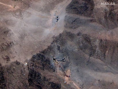 Imagen de satélite de las instalaciones  de Fordow, en Irán. 