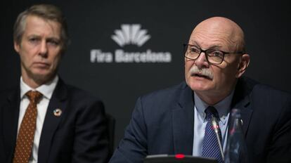 Rueda de prensa de los organizadores del Mobile World Congress.