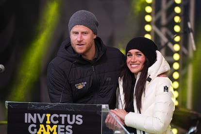 Enrique de Inglaterra y Meghan Markle durante la celebración de los Juegos Invictus 2025, en Vancouver. 